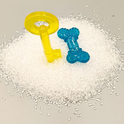 Hochtransparentes TPU-Haustierspielzeug, Transparenz von etwa 5-6 mm, gutes Rückstellvermögen, ausgezeichnete Zähigkeit